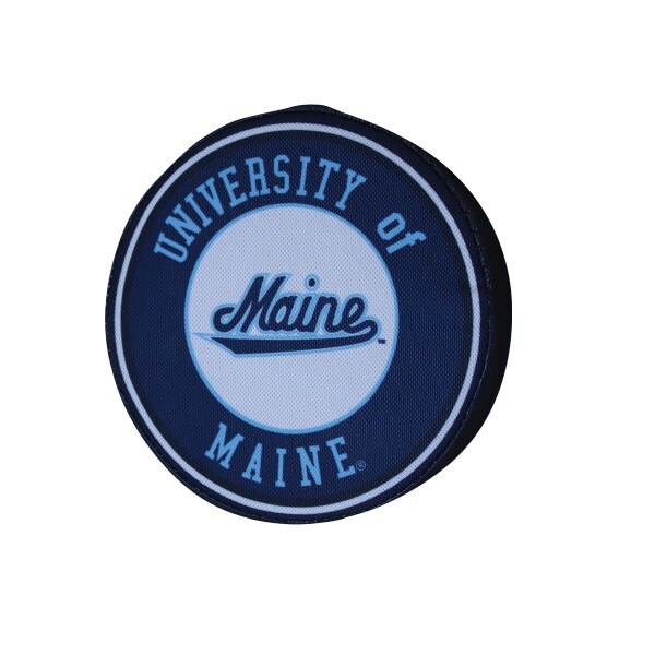 Maine Script Hockey Puck Dog Toy